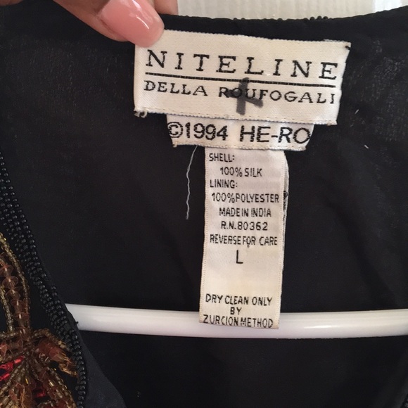 90’s Vintage Beaded Sequin Blouse - Picture 3 of 5